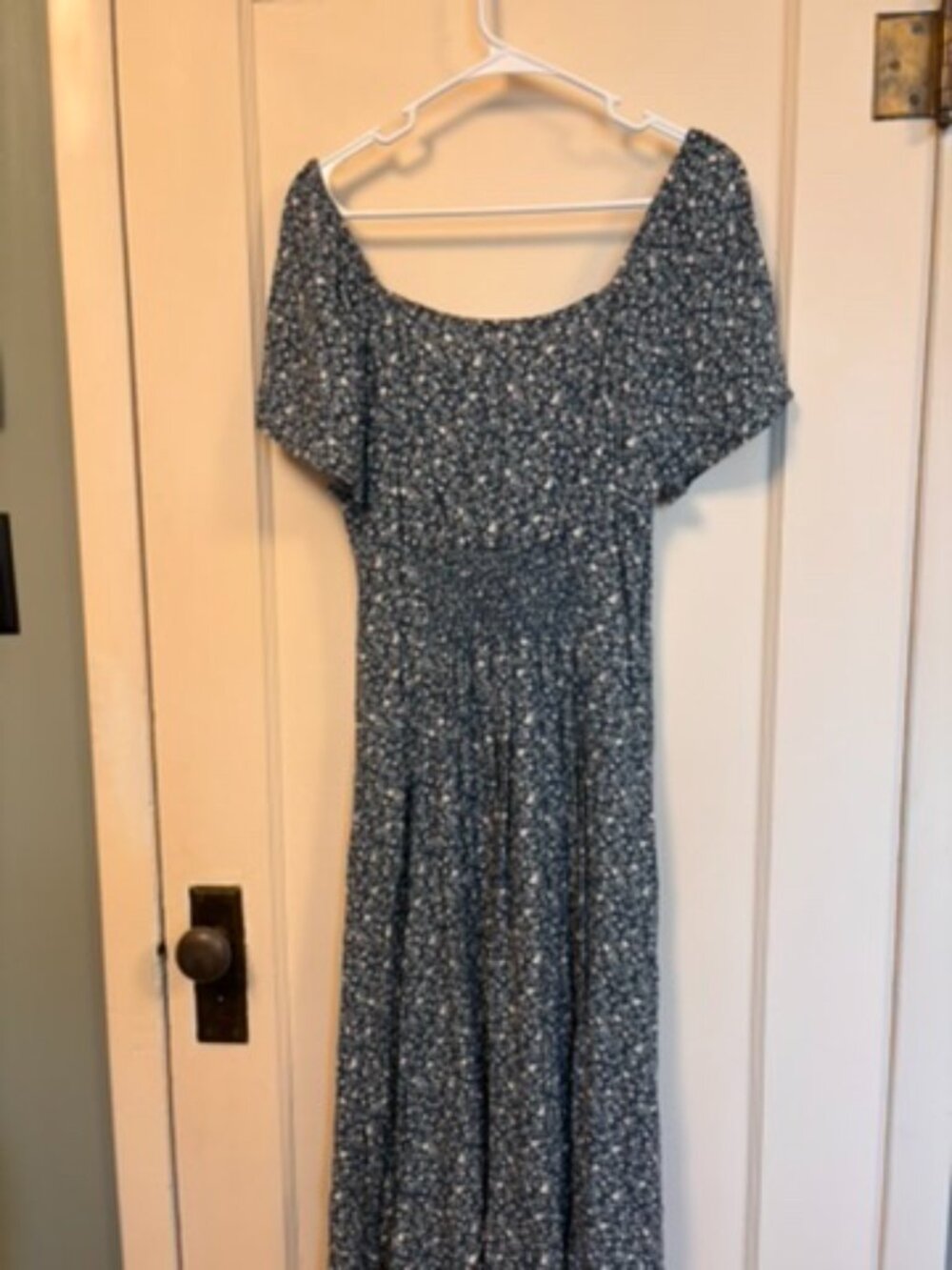 Sexy Sozy Trad Prairie Leg Slit Ditzy Print Dress - Picture 3 of 4